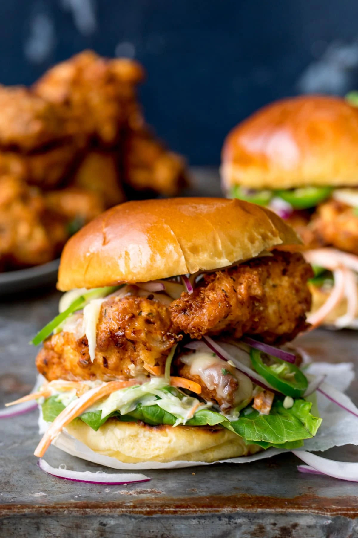 Crunchy Chicken Burgers