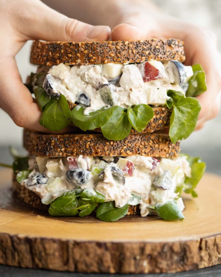 CHICKEN WALDORF SALAD SANDWICH