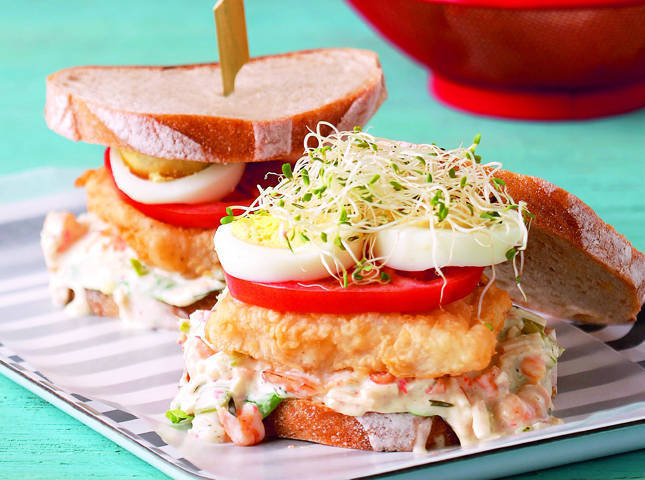 Crispy Seafood Sandwiches