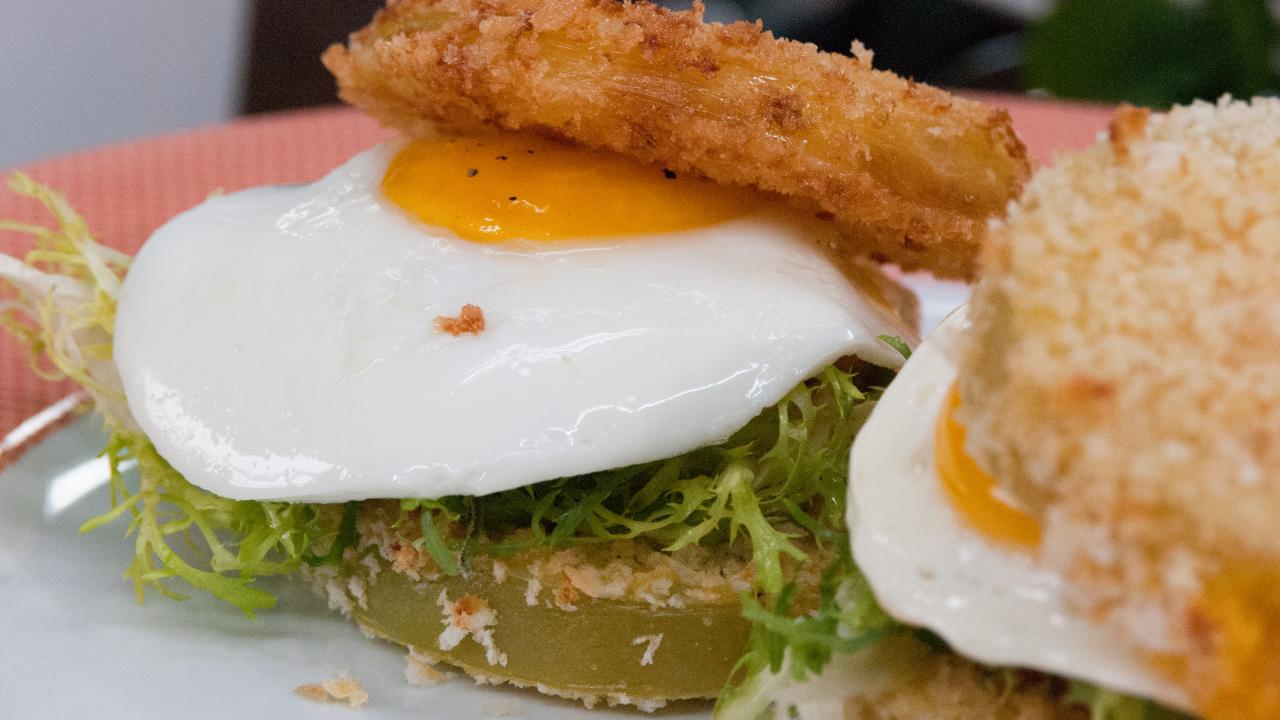 Fried Egg and Oyster Sandwich