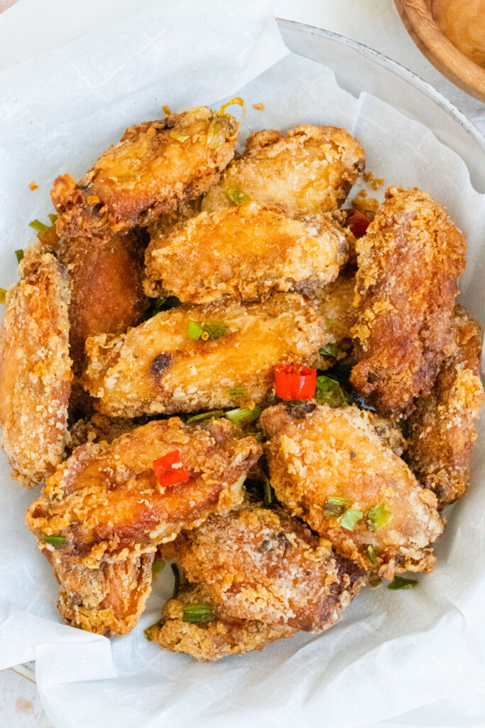 Chinese salt and pepper chicken wings
