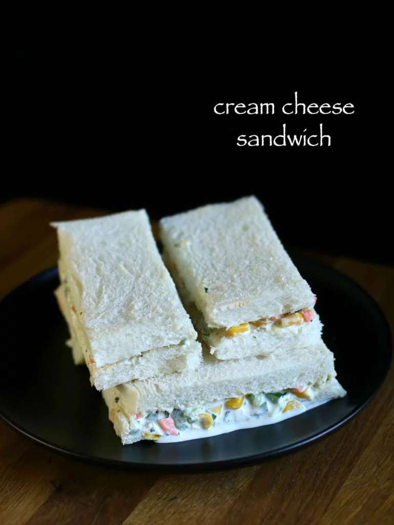 veg cream cheese sandwich