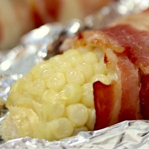 Bacon Wrapped Corn On The Cob