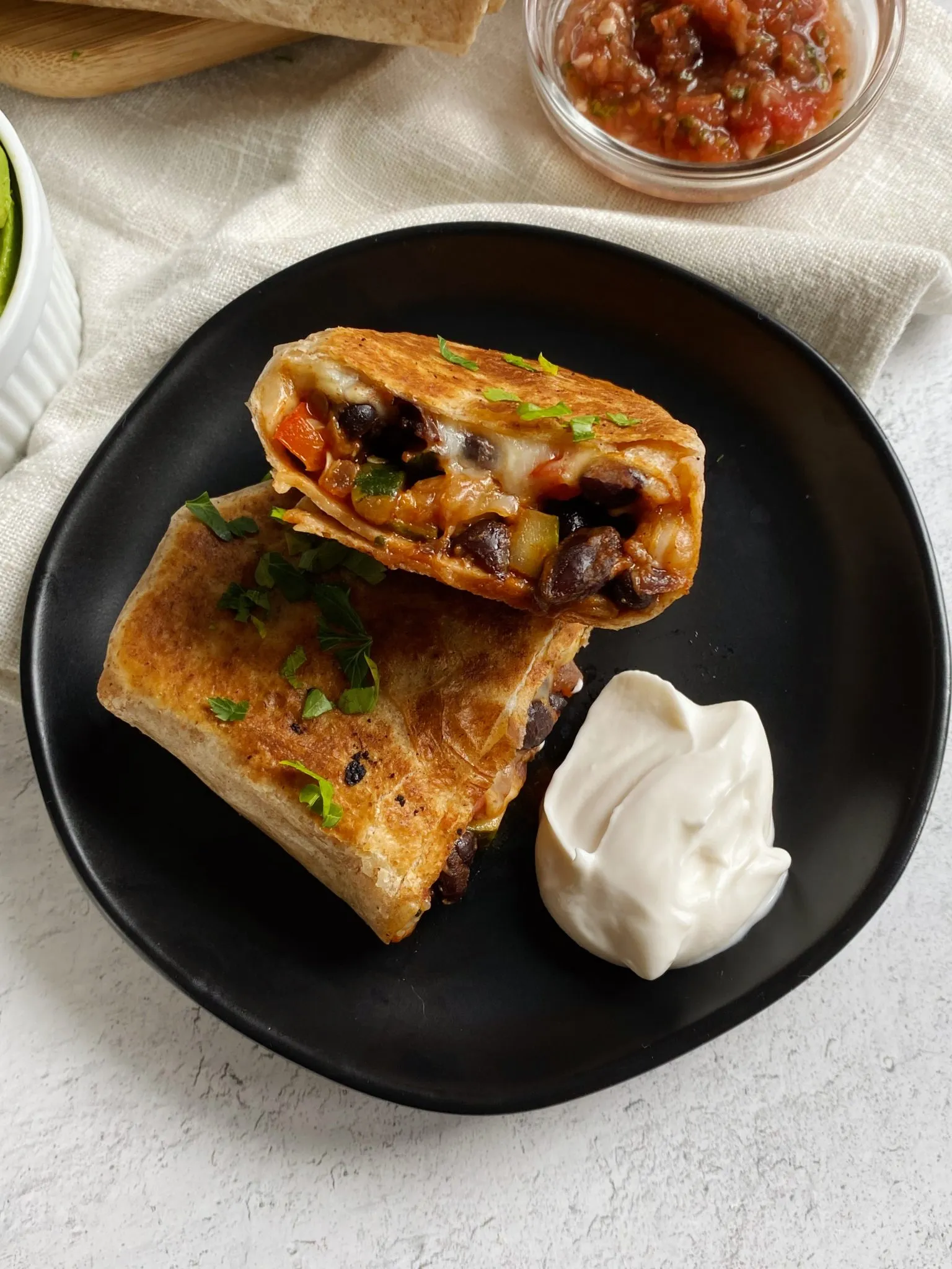 Black Bean and Veggie Burritos