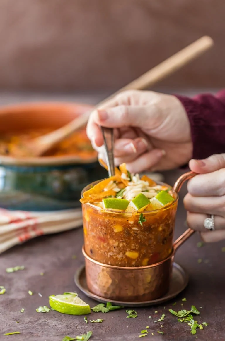 Easy Beef Tortilla Soup