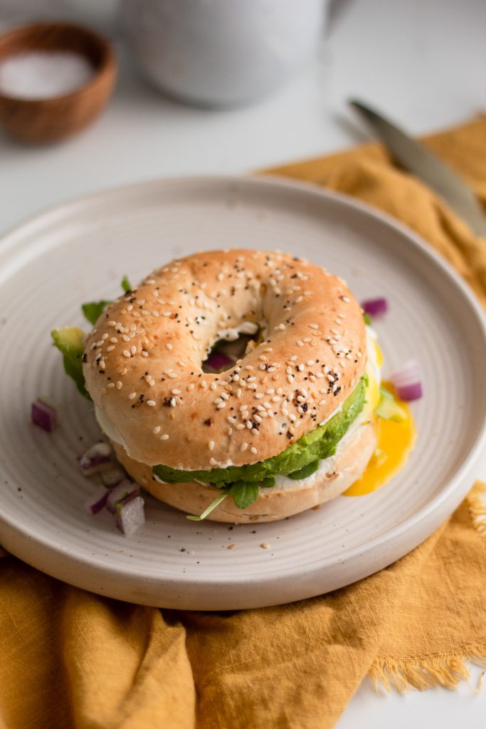 Everything Bagel Breakfast Sandwich