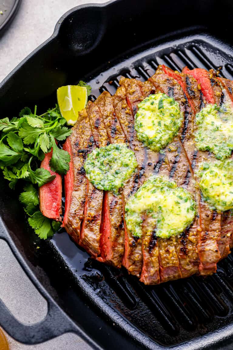 Grilled Flank Steak with Cilantro