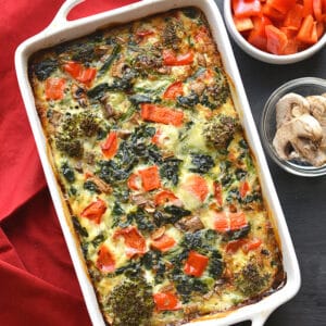 HIGH PROTEIN VEGGIE EGG BAKE