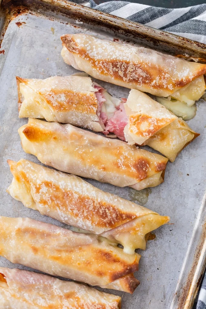 Ham and Mozzarella Cheese Sticks
