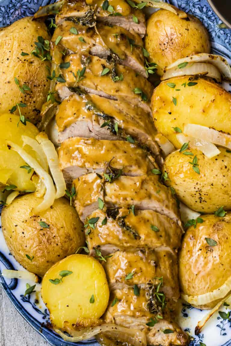 Honey Mustard Pork Tenderloin and Potatoes