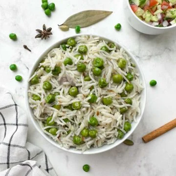 Instant Pot Peas Pulao (Matar Pulao)