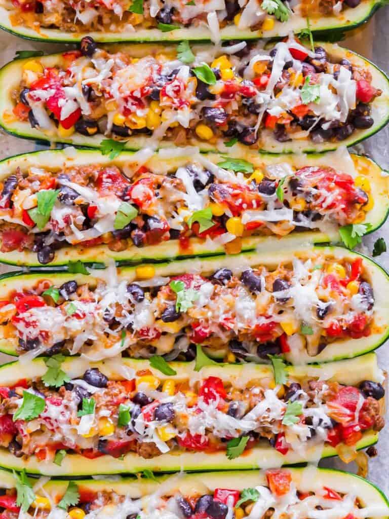 Mexican Zucchini Boats