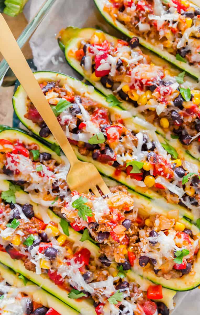 Mexican Zucchini Boats