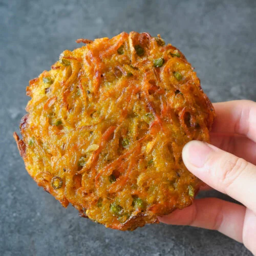 Mixed Vegetable Okoy (Filipino Fritters)