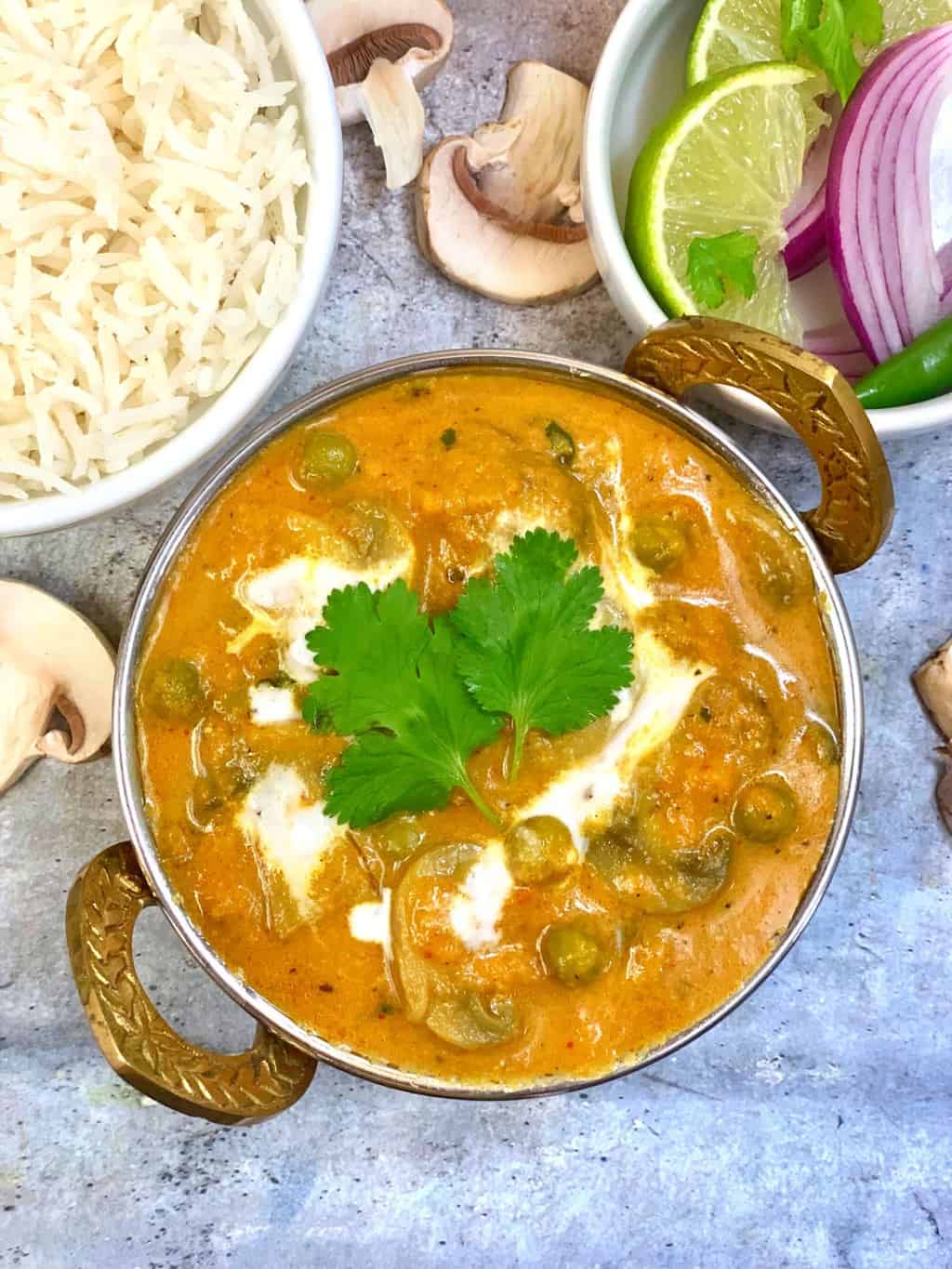 Mushroom Masala (Mushroom Curry)