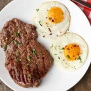 STEAK AND EGGS