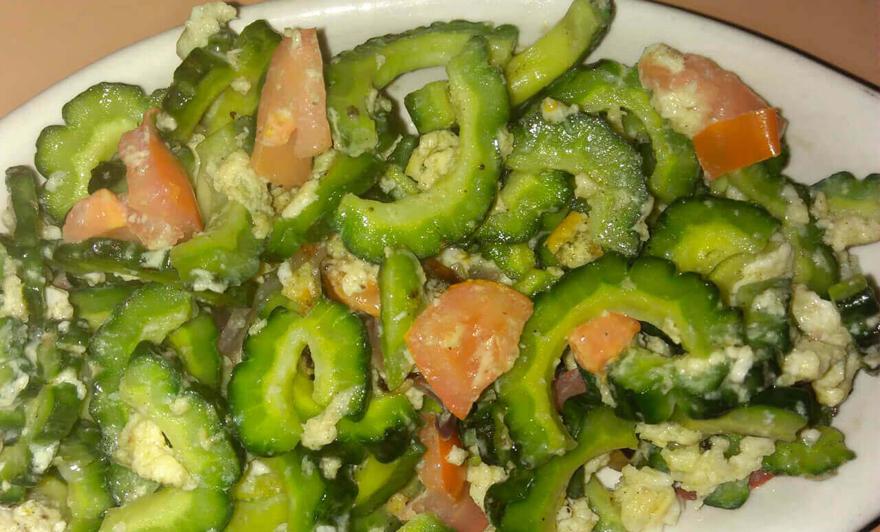 Sauteed Bitter Melon with Egg (Ginisang Ampalaya at Itlog)