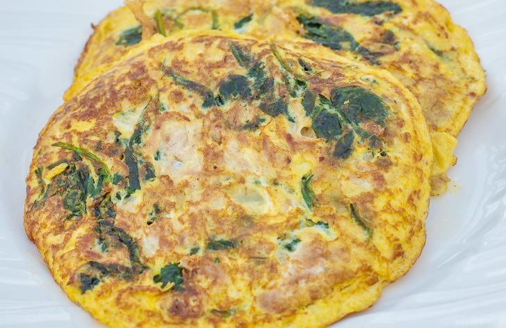 Tortang Tuna With Spinach