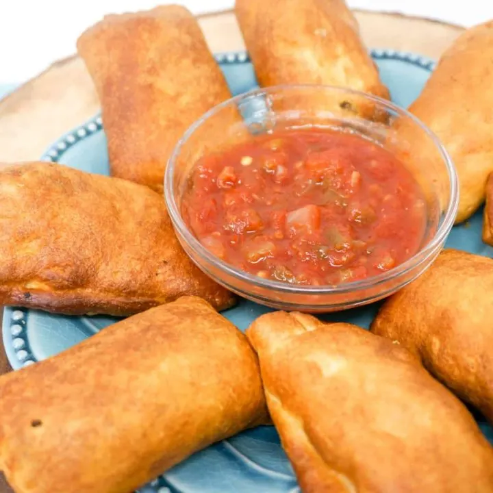 AIR FRYER CHEESY TACO CRESCENTS