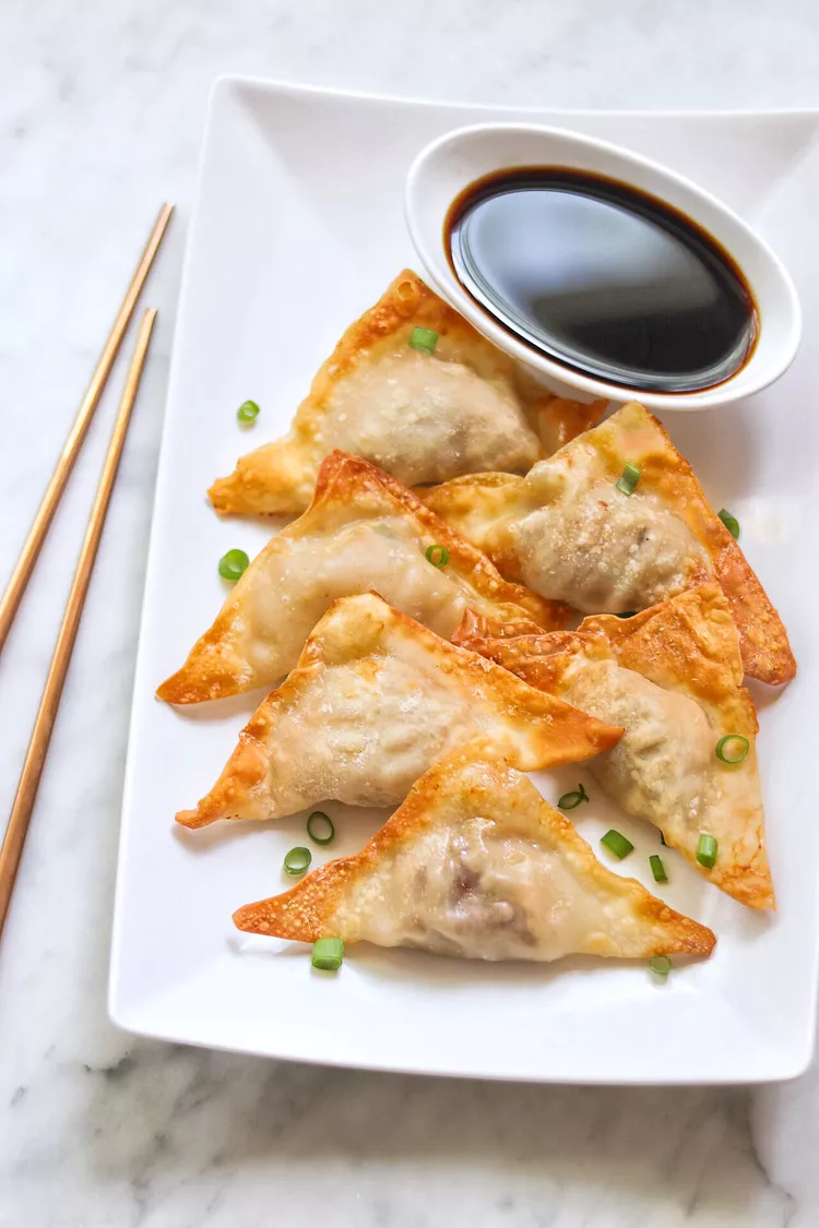 Air Fryer Beef Wontons