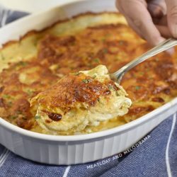 Air Fryer Potatoes au Gratin