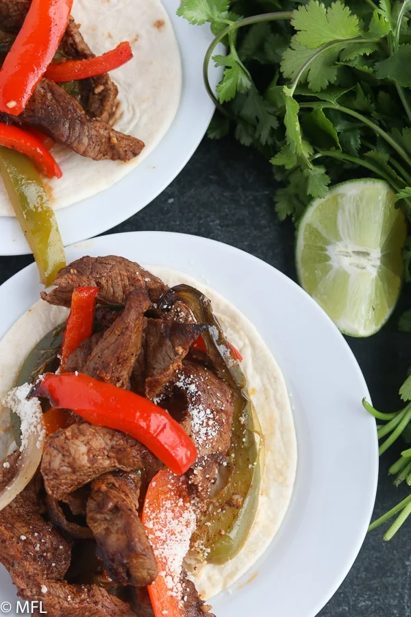 Air Fryer Steak Fajitas