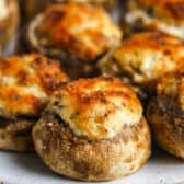 Air Fryer Stuffed Mushrooms