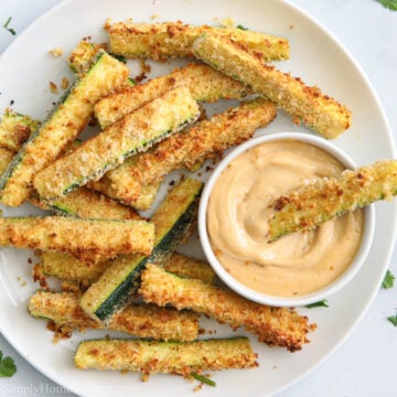 Healthy Air Fryer Zucchini Fries