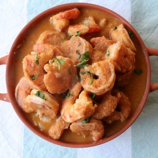 Creamy Bengali Coconut Prawns