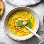 Easy Slow Cooker Red Lentil Dal with Coconut and Curry