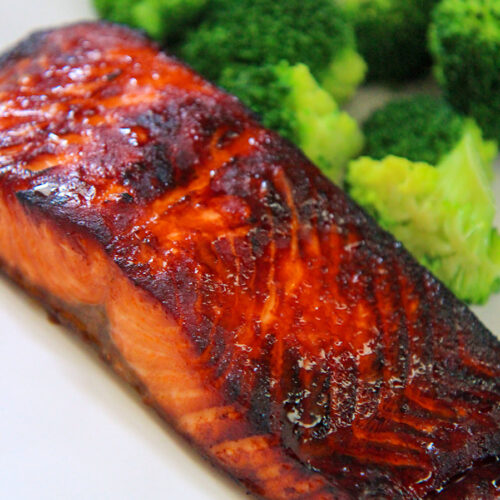 HONEY SRIRACHA AIR FRYER SALMON