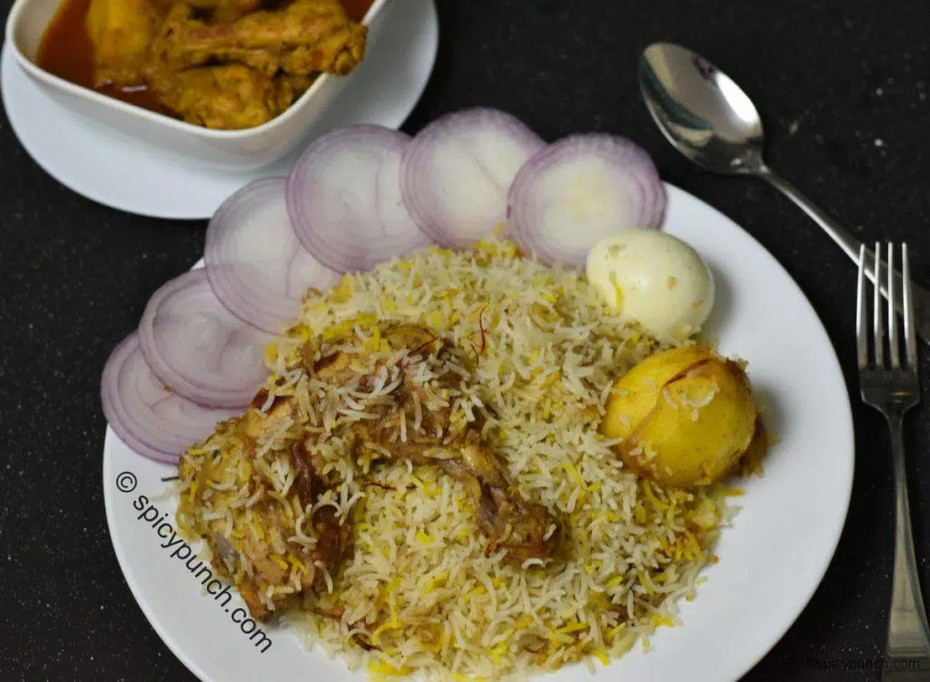 Kolkata special chicken biryani