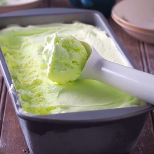 No-Churn Buko Pandan Ice Cream