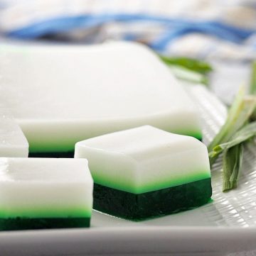 Pandan Coconut Jelly