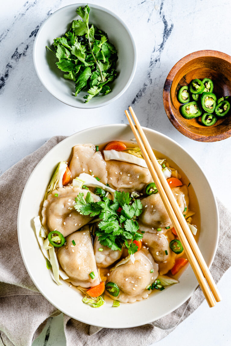 SPICY THAI DUMPLING SOUP