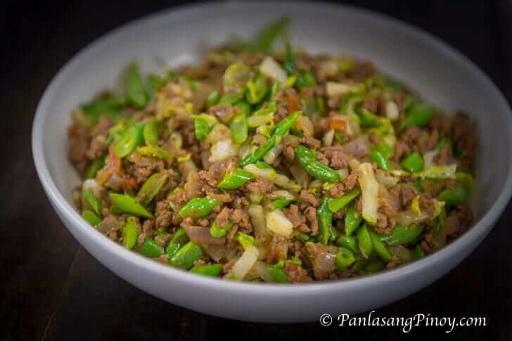 Sauteed Green Beans With Ground Beef