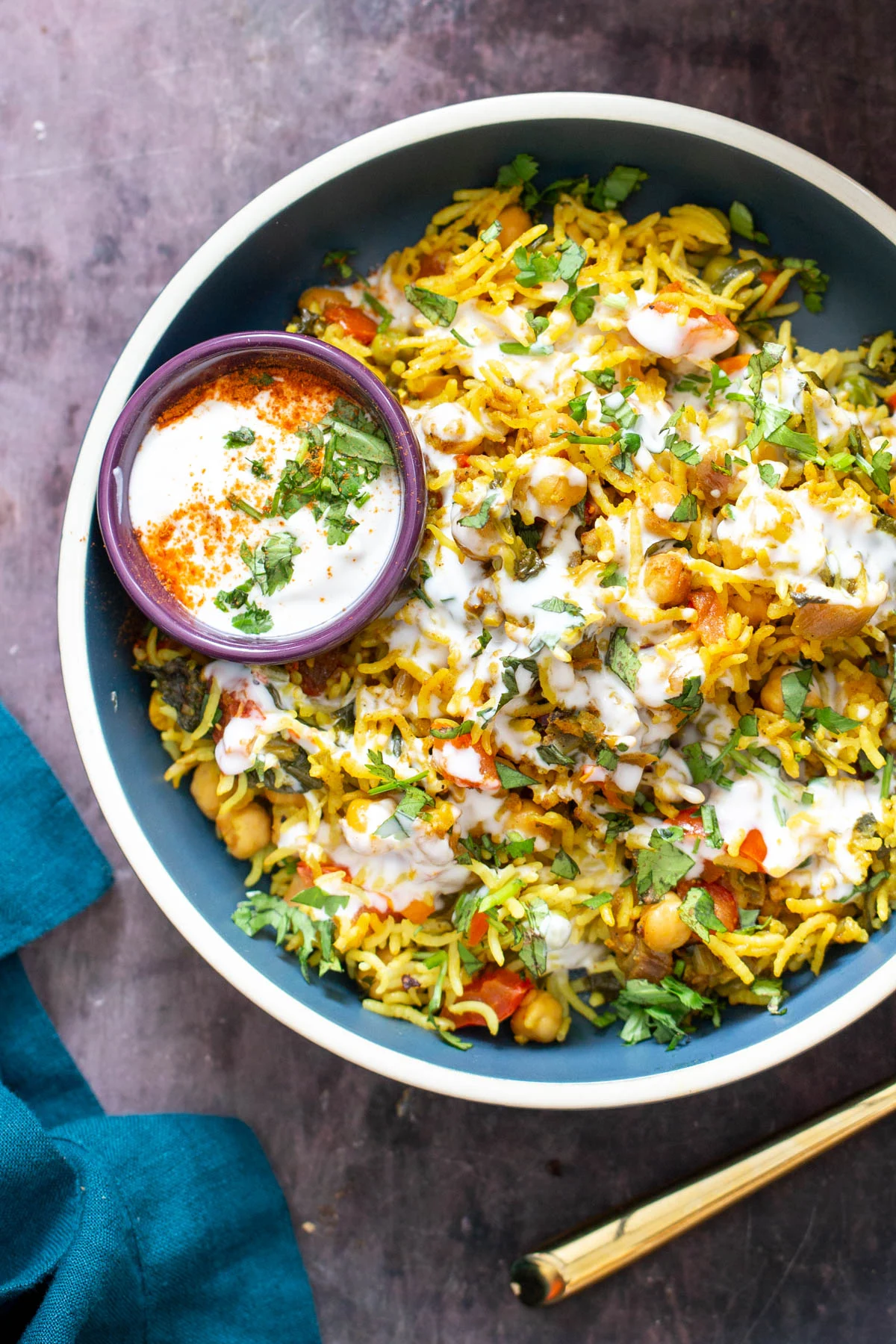 VEGAN BAKED CHANA PULAO