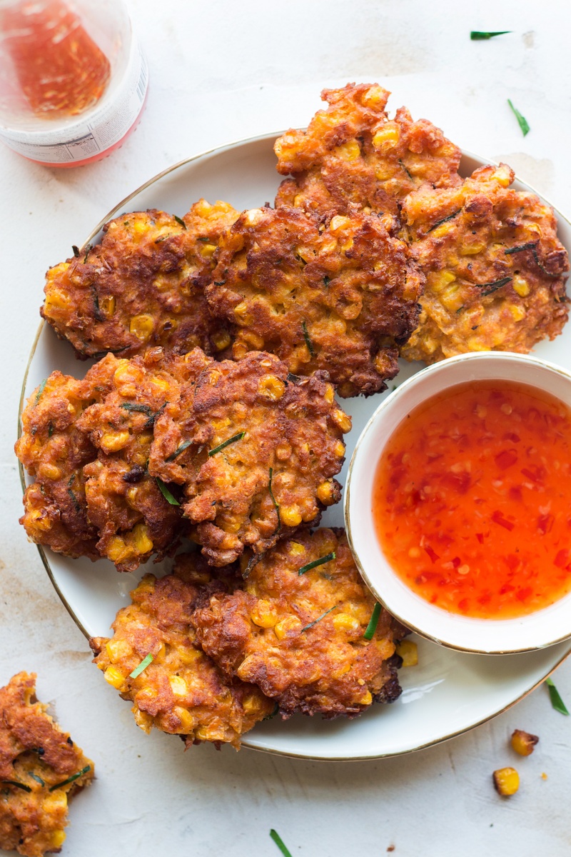 Vegan Thai corn fritters