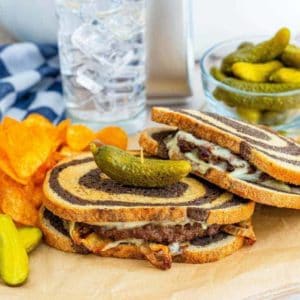 Air Fryer Patty Melt