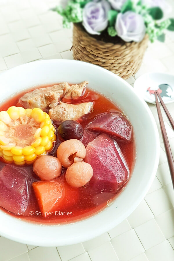 BEETROOT AND CORN SOUP