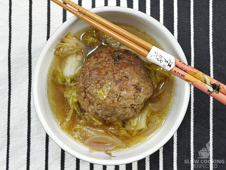 Slow Cooker Lion Head Meatballs