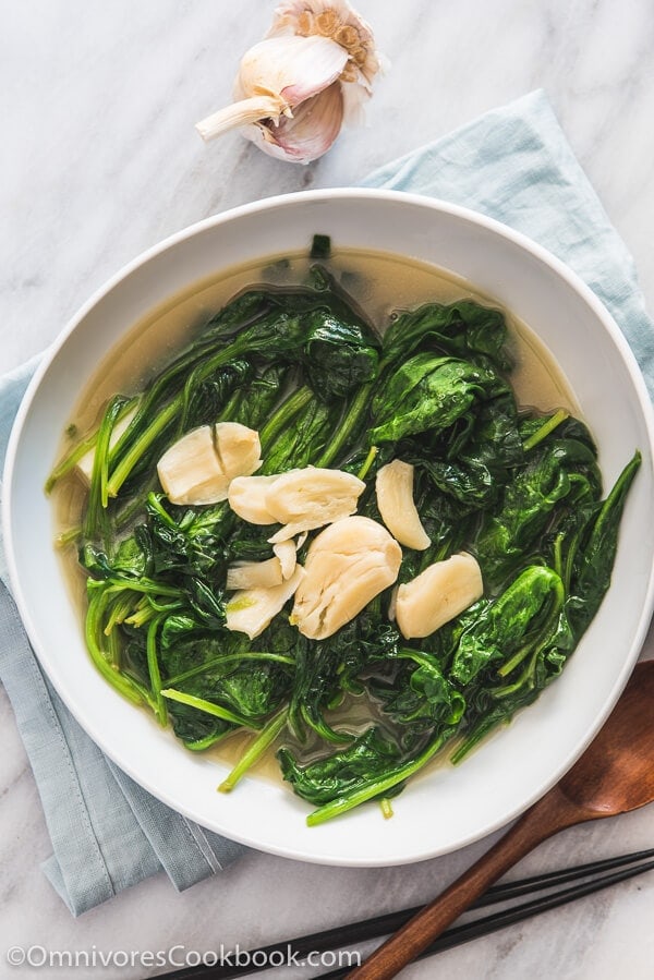 Garlic Spinach in Chicken