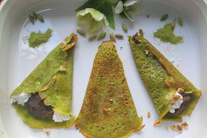 Green Tea Crepes