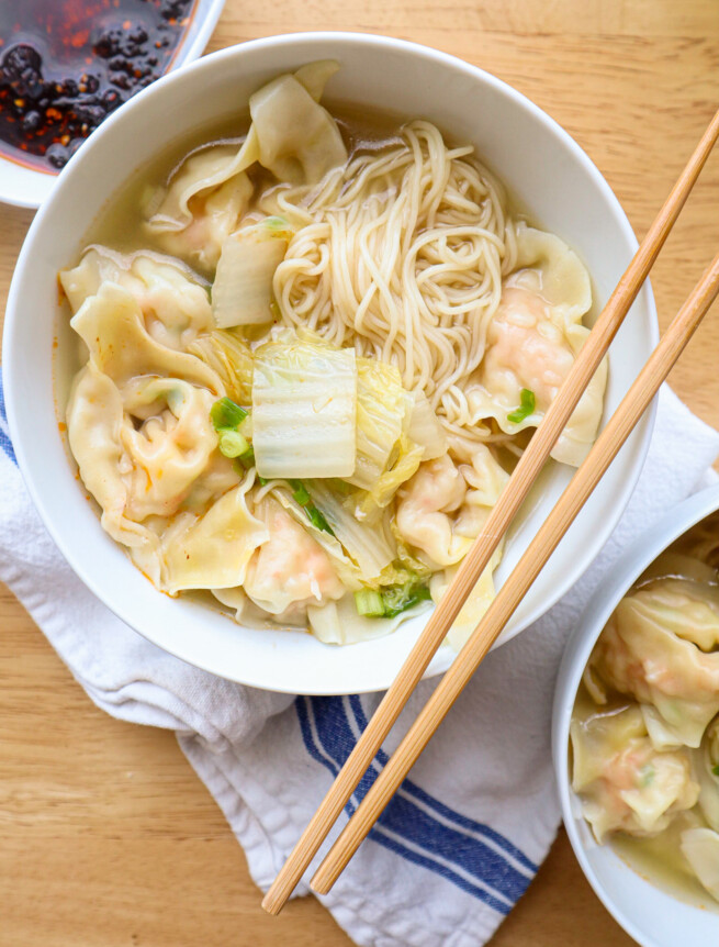 Shrimp Wonton Noodle Soup