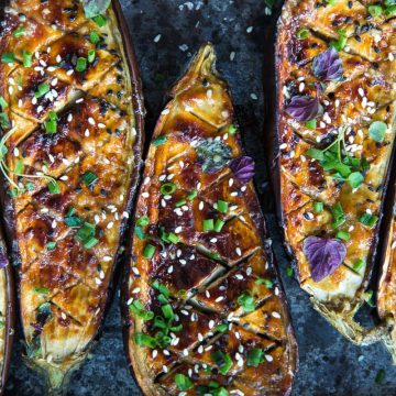VEGAN MISO GLAZED EGGPLANT