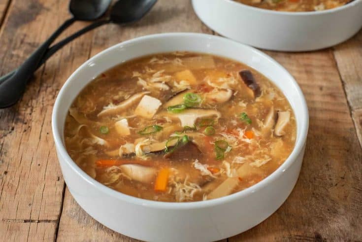 VEGETARIAN CHINESE HOT AND SOUR SOUP