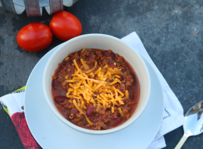 3 Ingredient Crock Pot Chili