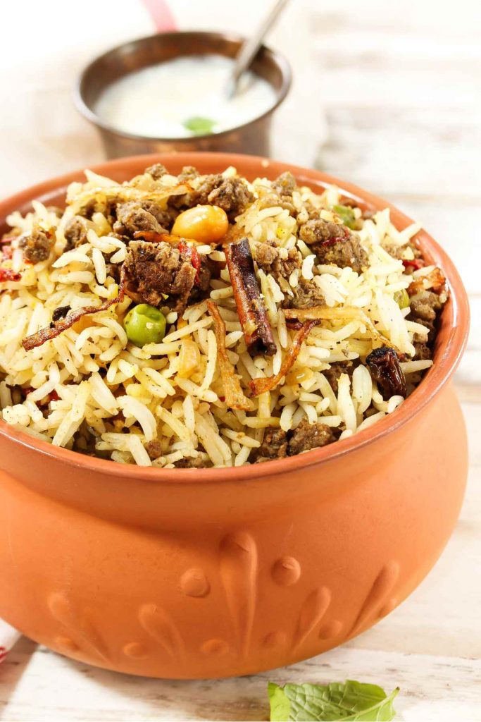 Arabic Keema Rice with ground beef
