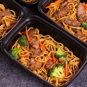 Beef Lo Mein Meal Prep