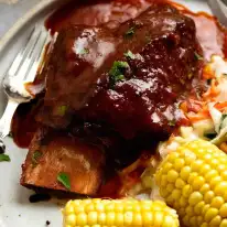 Beef Ribs with Barbecue Sauce